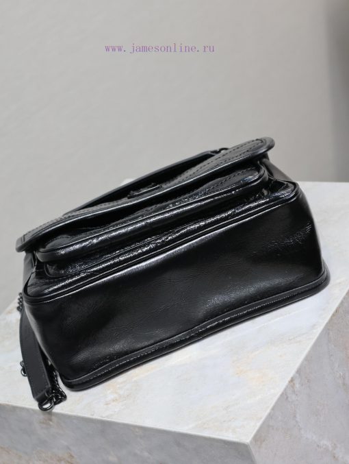 Yves Saint Laurent Bags Black button oil wax leather 22cmNiki has been updated with a new version that is more pract r6z3hzt2 - Image 8