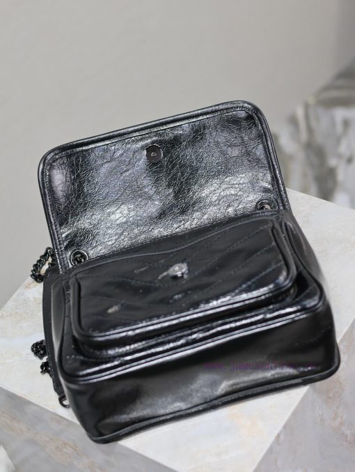 Yves Saint Laurent Bags Black button oil wax leather 22cmNiki has been updated with a new version that is more pract r6z3hzt2 - Image 9