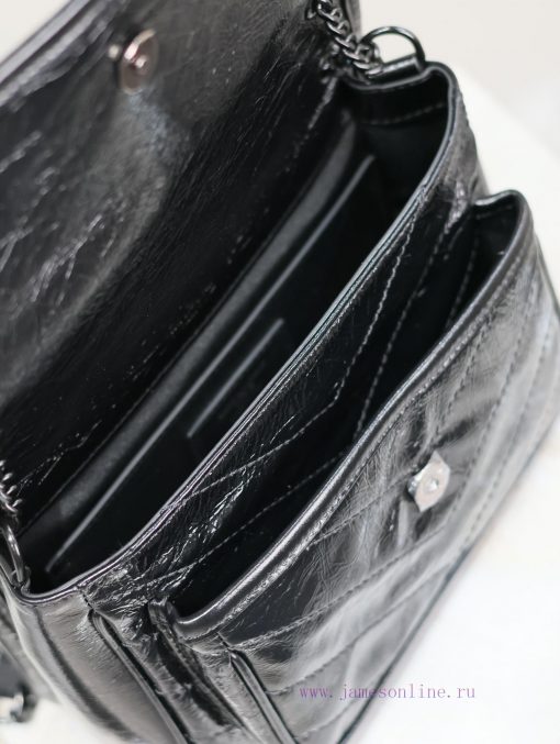 Yves Saint Laurent Bags Black button oil wax leather 22cmNiki has been updated with a new version that is more pract r6z3hzt2 - Image 10