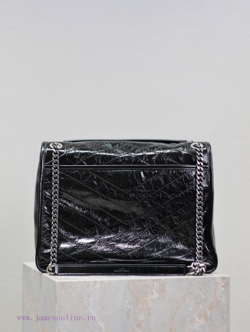 Yves Saint Laurent Bags Black silver buckle oil wax leather 32cmNiki has been updated with a new version that is eve qzbmqmif - Image 7