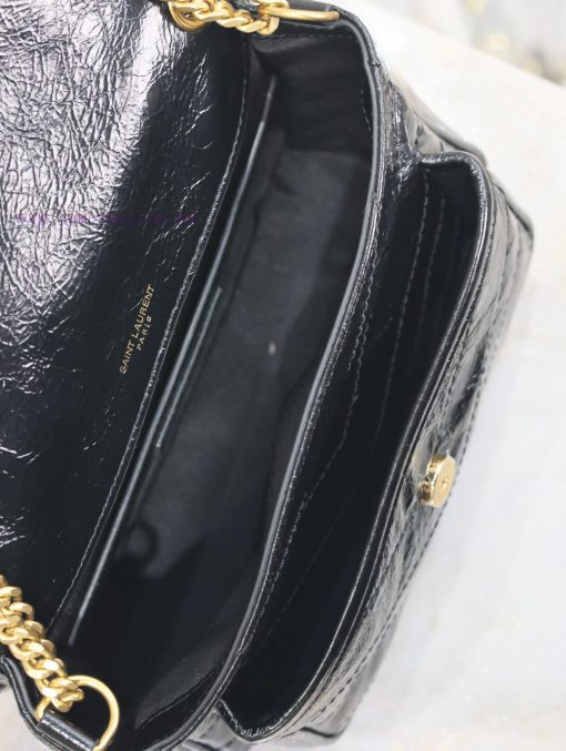 Yves Saint Laurent Bags Black gold buckle oil wax leather 22cmNiki has been updated with a new version that is more n9xwxipu - Image 10