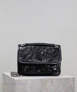 Yves Saint Laurent Bags Black silver buckle oil wax skin 22cmNiki has been updated with a new version that is more p h8q9pd6t