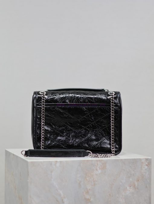 Yves Saint Laurent Bags Black silver buckle oil wax skin 22cmNiki has been updated with a new version that is more p h8q9pd6t - Image 7