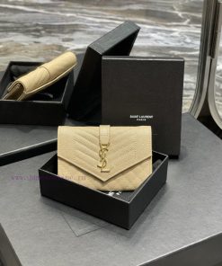 Yves Saint Laurent Bags New Product Short Clip - Apricot Gold BuckleVery small and exquisite; Imported Italian cavia kru7dqmg