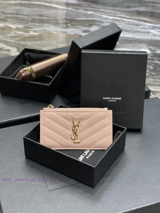 Yves Saint Laurent Bags New Card Bag - Pink Gold Buckle𝑴𝒐𝒏𝒐𝒈𝒓𝒂𝒎𝑭𝒓𝒂𝒈𝒎𝒆𝒏𝒕𝒔 One of the most beautiful card bags in hist yc1ivcvu