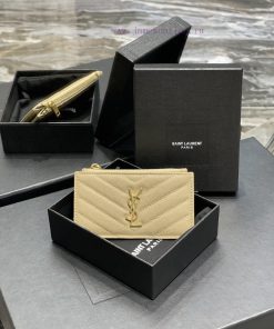 Yves Saint Laurent Bags New Card Bag - Apricot Gold Buckle𝑴𝒐𝒏𝒐𝒈𝒓𝒂𝒎𝑭𝒓𝒂𝒈𝒎𝒆𝒏𝒕𝒔 One of the most beautiful card bags in h zhfmq54f