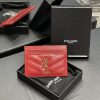 Yves Saint Laurent Bags 𝑴𝒐𝒏𝒐𝒈𝒓𝒂𝒎 Card Bag - Red Gold BuckleVery small and exquisite; Imported Italian caviar cowhide bn17xowt