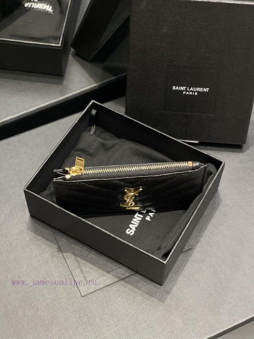 Yves Saint Laurent Bags New Card Bag - Black Gold Buckle𝑴𝒐𝒏𝒐𝒈𝒓𝒂𝒎𝑭𝒓𝒂𝒈𝒎𝒆𝒏𝒕𝒔 One of the most beautiful card bags in his ag1icvtz - Image 5