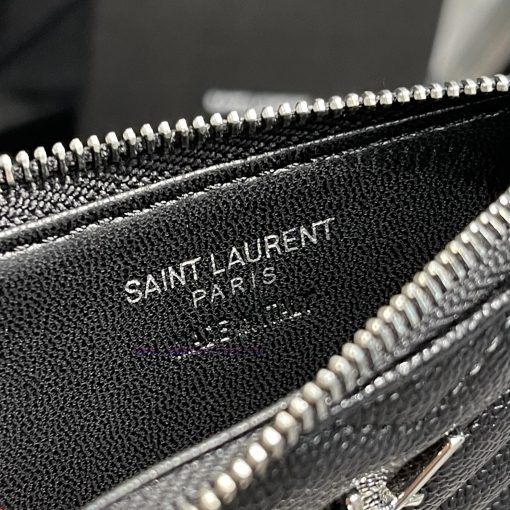 Yves Saint Laurent Bags New Card Bag - Black Silver Buckle𝑴𝒐𝒏𝒐𝒈𝒓𝒂𝒎𝑭𝒓𝒂𝒈𝒎𝒆𝒏𝒕𝒔 One of the most beautiful card bags in h osdqkiqv - Image 8