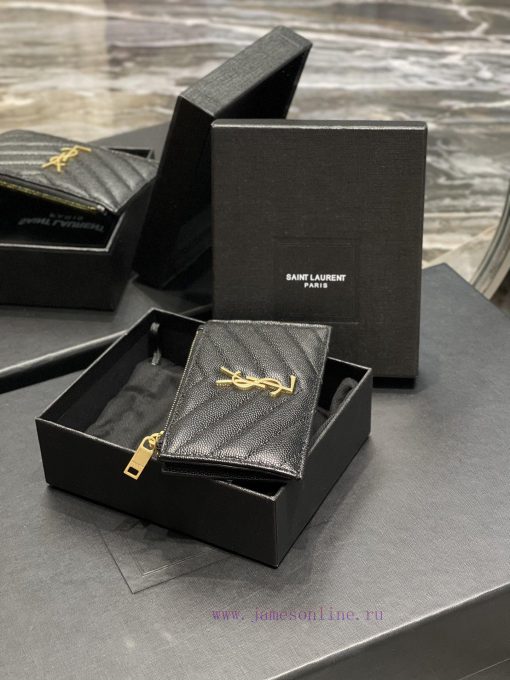 Yves Saint Laurent Bags New Card Bag - Black Gold Buckle𝑴𝒐𝒏𝒐𝒈𝒓𝒂𝒎𝑭𝒓𝒂𝒈𝒎𝒆𝒏𝒕𝒔 One of the most beautiful card bags in his ag1icvtz - Image 9
