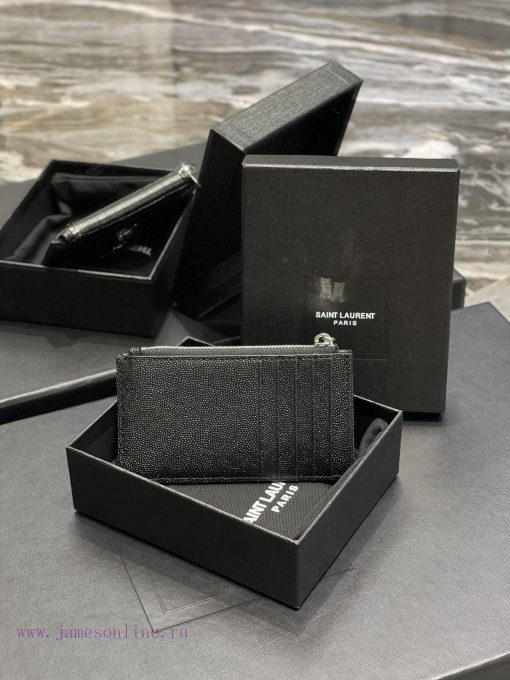 Yves Saint Laurent Bags New Card Bag - Black Silver Buckle𝑴𝒐𝒏𝒐𝒈𝒓𝒂𝒎𝑭𝒓𝒂𝒈𝒎𝒆𝒏𝒕𝒔 One of the most beautiful card bags in h osdqkiqv - Image 10