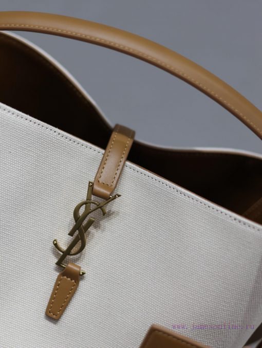 Yves Saint Laurent Bags Yellow soil mixed with cotton and linenThe new super beautiful water bucket bag from the LE hsqfuoxc - Image 6