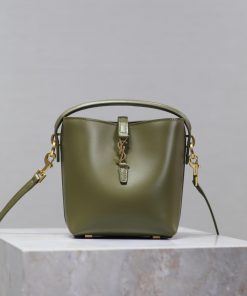 Yves Saint Laurent Bags Green GreenLE 37_ Mini Bucket BagA popular bucket bag in the fashion industryThe smooth leat yg37a2bp