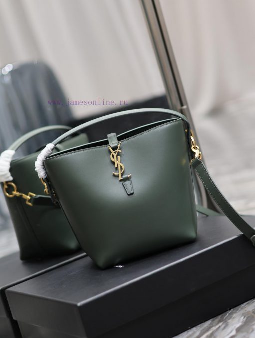 Yves Saint Laurent Bags LE 37 Bucket Bag Small_Super Beautiful Bucket Bag with Handheld _ New bag design, made of It 2bliadqa - Image 3