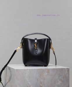 Yves Saint Laurent Bags BlackLE 37_ Mini Bucket BagA popular bucket bag in the fashion industryThe smooth leather ba 3qb8w6qj