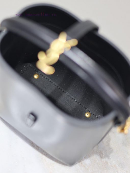 Yves Saint Laurent Bags BlackLE 37_ Mini Bucket BagA popular bucket bag in the fashion industryThe smooth leather ba 3qb8w6qj - Image 7