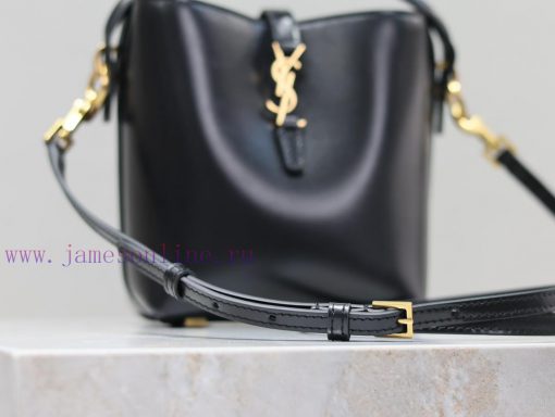 Yves Saint Laurent Bags BlackLE 37_ Mini Bucket BagA popular bucket bag in the fashion industryThe smooth leather ba 3qb8w6qj - Image 8