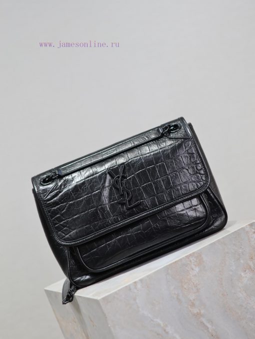Yves Saint Laurent Bags Niki-28cm Black Crocodile PatternIt's not too cool at all. The bag has a beautiful shape wit 3gv378lb - Image 3