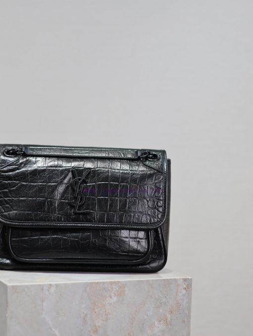 Yves Saint Laurent Bags Niki-28cm Black Crocodile PatternIt's not too cool at all. The bag has a beautiful shape wit 3gv378lb - Image 4