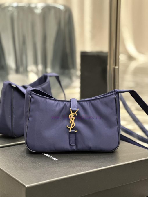 Yves Saint Laurent Bags Blue gold buckle with black edged nylonLE 5 A ̀ 7_ Nylon versionSalt college style single sh jm5sd34e - Image 2