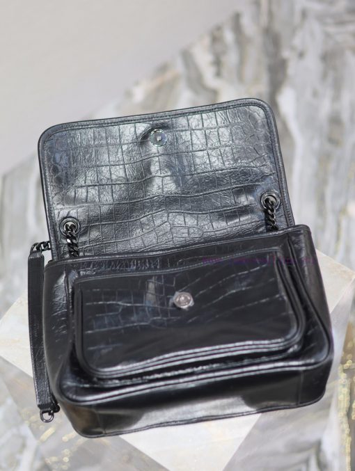 Yves Saint Laurent Bags Niki-28cm Black Crocodile PatternIt's not too cool at all. The bag has a beautiful shape wit 3gv378lb - Image 9
