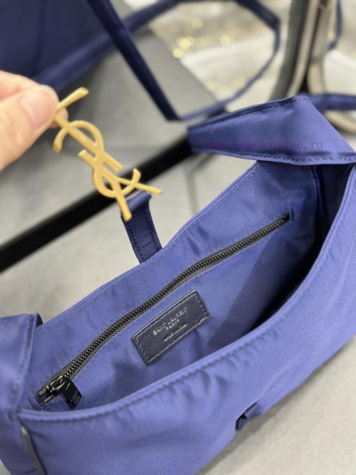 Yves Saint Laurent Bags Blue gold buckle with black edged nylonLE 5 A ̀ 7_ Nylon versionSalt college style single sh jm5sd34e - Image 7