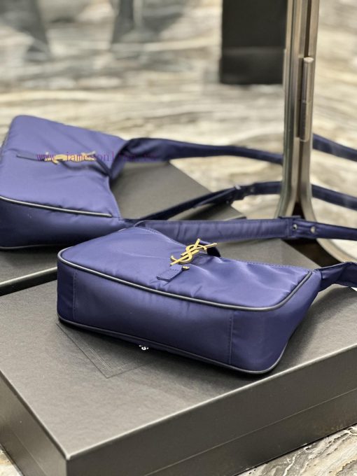 Yves Saint Laurent Bags Blue gold buckle with black edged nylonLE 5 A ̀ 7_ Nylon versionSalt college style single sh jm5sd34e - Image 9