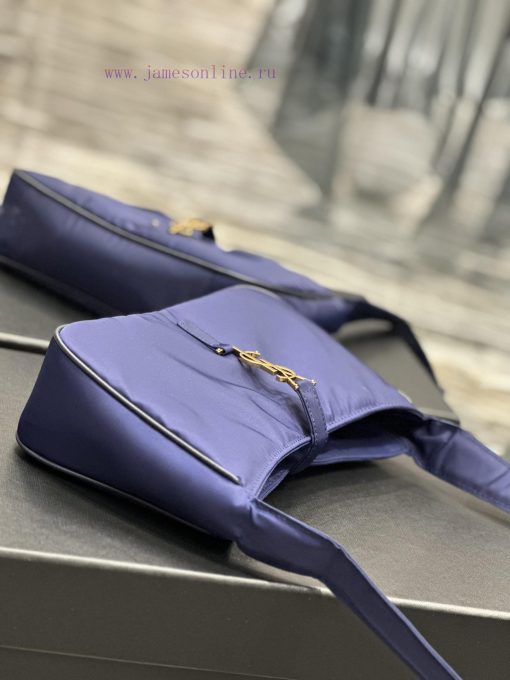Yves Saint Laurent Bags Blue gold buckle with black edged nylonLE 5 A ̀ 7_ Nylon versionSalt college style single sh jm5sd34e - Image 10