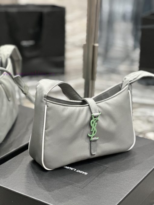Yves Saint Laurent Bags Grey green buckle with white edged nylonLE 5 A ̀ 7_ Nylon versionSalt college style single s m3o5oahy - Image 3