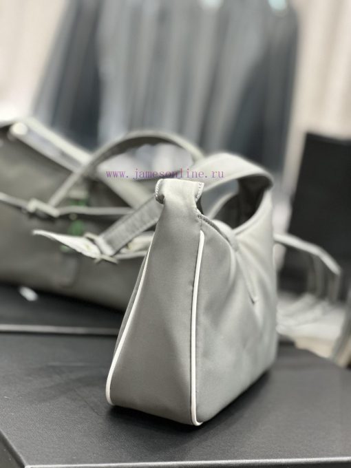 Yves Saint Laurent Bags Grey green buckle with white edged nylonLE 5 A ̀ 7_ Nylon versionSalt college style single s m3o5oahy - Image 9