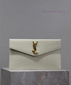 Yves Saint Laurent Bags White crocodile patternUptown New HandbagThe most classic iconic metal logo, made of Italian 5hmzrcqo