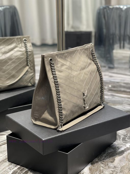 Yves Saint Laurent Bags 𝙉𝙄𝙆𝙄 𝙎𝙃𝙊𝙋𝙋𝙄𝙉𝙂 𝘽𝘼𝙂_Imported wrinkled oil wax cowhide from Italy, wrapped entirely in cowhide, iax9x8da - Image 3