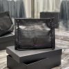 Yves Saint Laurent Bags Niki shopping bag_The combination of medium light crocodile pattern and black gives it a coo pcoq2lrh