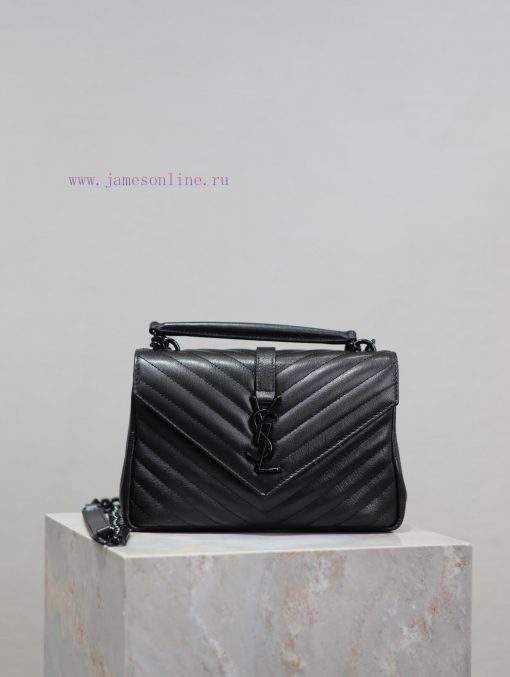 Yves Saint Laurent Bags Black button_24cmMonogram college  Wannian postman bag, hot and explosive 24cm, street photo zf2x7ai2 - Image 2