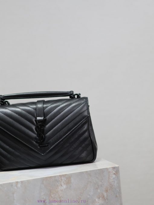 Yves Saint Laurent Bags Black button_24cmMonogram college  Wannian postman bag, hot and explosive 24cm, street photo zf2x7ai2 - Image 4