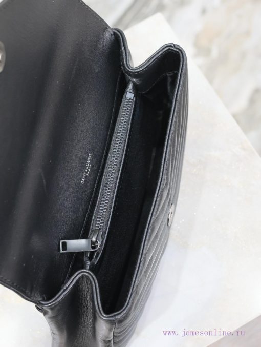 Yves Saint Laurent Bags Black button_24cmMonogram college  Wannian postman bag, hot and explosive 24cm, street photo zf2x7ai2 - Image 10