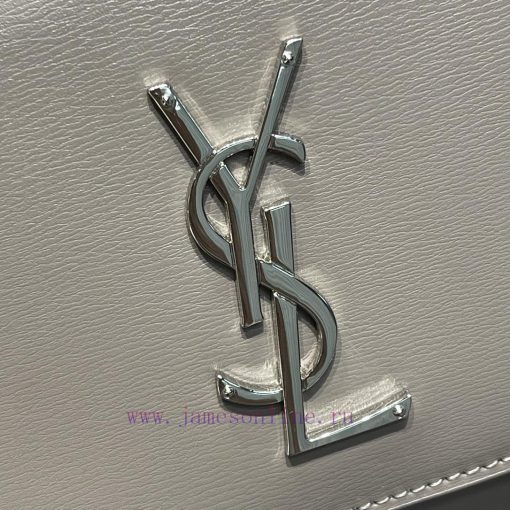 Yves Saint Laurent Bags 𝑺𝒖𝒏𝒔𝒆𝒕 𝟮𝟮𝒄𝒎Grey silver buckleThe unbeatable classic toothpick patterned sunset bag has been yt4svjqn - Image 6