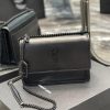 Yves Saint Laurent Bags 𝑺𝒖𝒏𝒔𝒆𝒕 𝟮𝟮𝒄𝒎Black buckleThe unbeatable classic toothpick patterned sunset bag has been popula w6bb2xf7