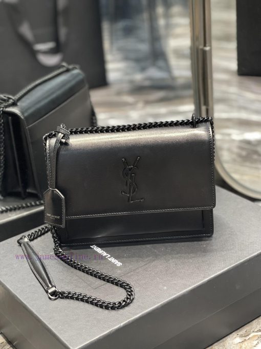 Yves Saint Laurent Bags 𝑺𝒖𝒏𝒔𝒆𝒕 𝟮𝟮𝒄𝒎Black buckleThe unbeatable classic toothpick patterned sunset bag has been popula w6bb2xf7 - Image 2