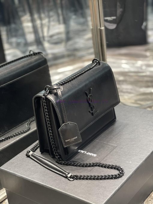 Yves Saint Laurent Bags 𝑺𝒖𝒏𝒔𝒆𝒕 𝟮𝟮𝒄𝒎Black buckleThe unbeatable classic toothpick patterned sunset bag has been popula w6bb2xf7 - Image 4