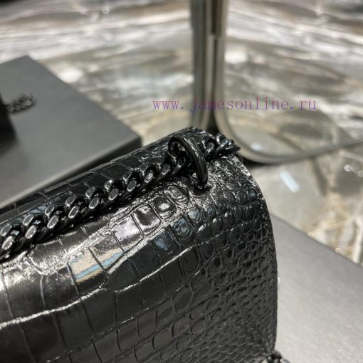 Yves Saint Laurent Bags 𝑺𝒖𝒏𝒔𝒆𝒕 𝟮𝟮𝒄𝒎Black buckleThe unbeatable classic crocodile patterned sunset bag has been popula iu6p7duf - Image 7