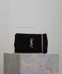 Yves Saint Laurent Bags Black suedeKate_Sized double-sided bagDual use suede and plain weave leatherBuying one bag i vxk3aq63