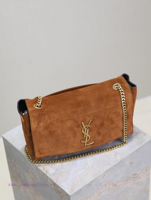 Yves Saint Laurent Bags Black crocodile pattern/earthy yellow suedeKate_ reversible suede&crocodile patternBuying on 89mylowd - Image 6