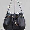 Yves Saint Laurent Bags Paris VII Grain Leather Small HOBO HandbagCowhide drawstring closure, adorned with iconic CA 3uzik3ox