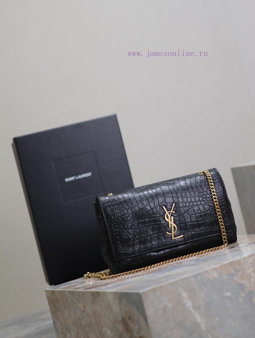 Yves Saint Laurent Bags Crocodile pattern paired with suedeKate_ reversible suede&crocodile patternBuying one bag is eifuynaf - Image 3