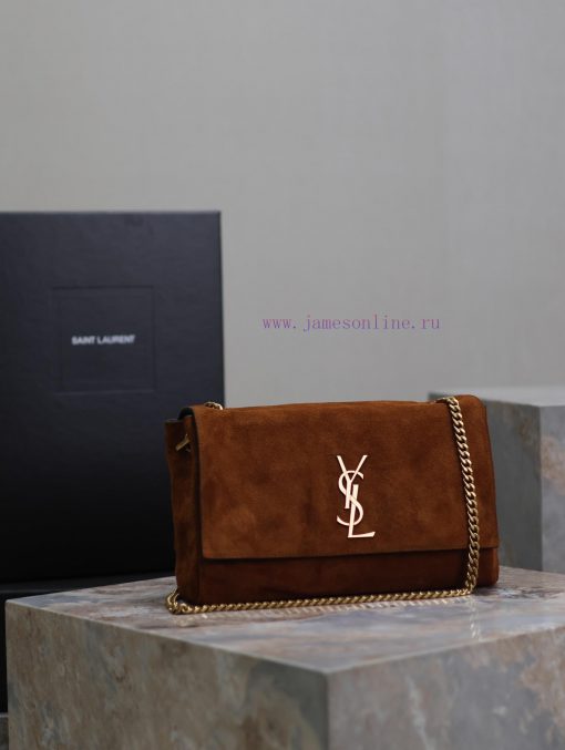 Yves Saint Laurent Bags Crocodile pattern paired with suedeKate_ reversible suede&crocodile patternBuying one bag is tg2j991v - Image 2