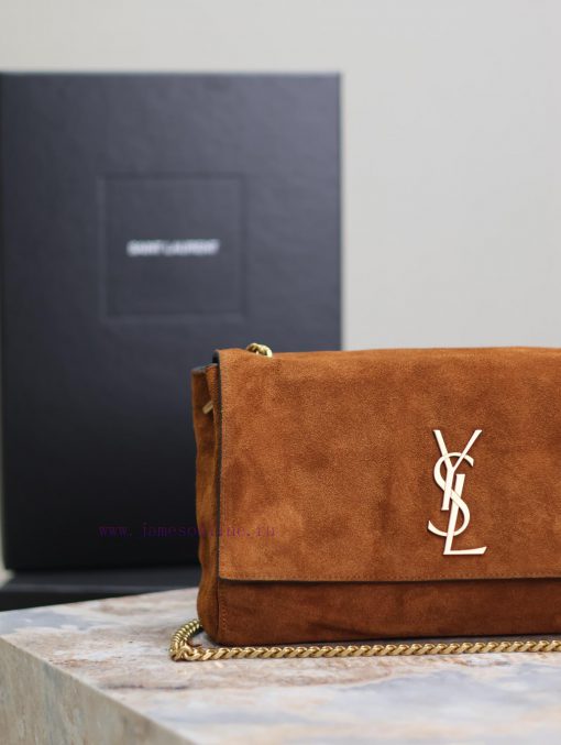 Yves Saint Laurent Bags Crocodile pattern paired with suedeKate_ reversible suede&crocodile patternBuying one bag is tg2j991v - Image 4