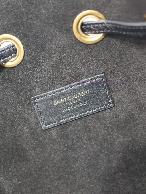 Yves Saint Laurent Bags Paris VII Grain Leather Small HOBO HandbagCowhide drawstring closure, adorned with iconic CA 3uzik3ox - Image 7