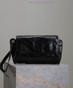 Yves Saint Laurent Bags Niki derived series waist bag NIKI BODY BAG. adopts the hottest Niki wrinkled oil wax cowhid izfvs7st
