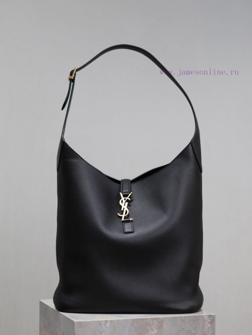 Yves Saint Laurent Bags BlackLE 5A ̀ 7_ Large water bucket armpit bagThe underarm bag Y, which has exploded in popul 5cghjdw7 - Image 2